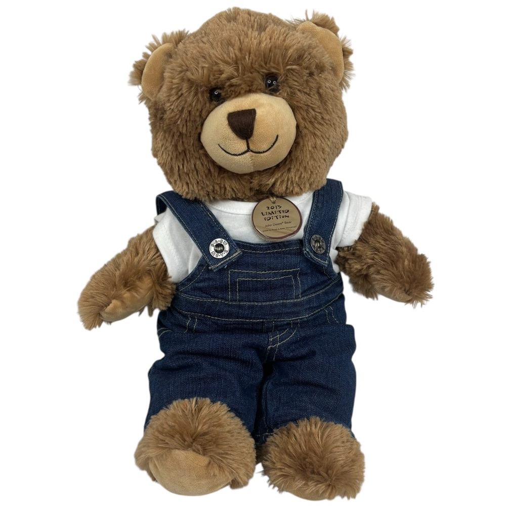 BAB 15” 2013 Ltd Edition John Deere Build A  Bear with Denim Coveralls & T-Shirt